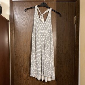 H&M Black and White Patterned Dress